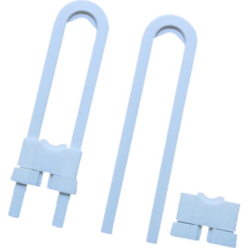 5 Pcs/Lot U-shaped Cabinet Door White Safety Plastic Drawer Lock for Child Kids Baby Care