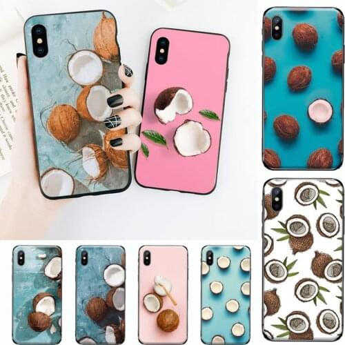 Summer Fruit Coconut Phone Case for iPhone 11 12 mini pro XS MAX 8 7 6 6S Plus X 5S SE 2020 XR