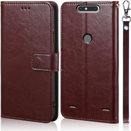 Luxury Leather Flip Book Case for ZTE Blade V8 Mini BV0850 V8 Lite Wallet Stand Case Phone Cover Bag