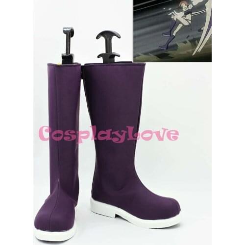 D.Gray-man Four Purple Cosplay Shoes Boots Hand Made Custom-made For Halloween Christmas CosplayLove