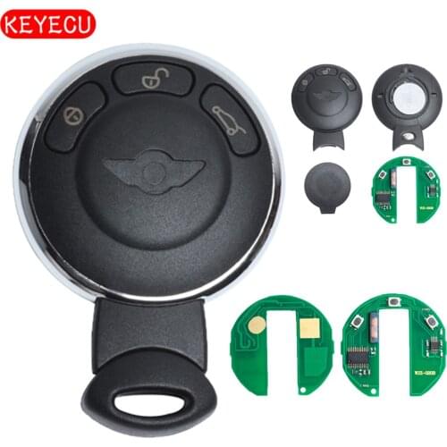 Keyecu Cheap Smart Remote Key Fob 3 Button 433MHz ID46 for BMW Mini Cooper 2007-2014