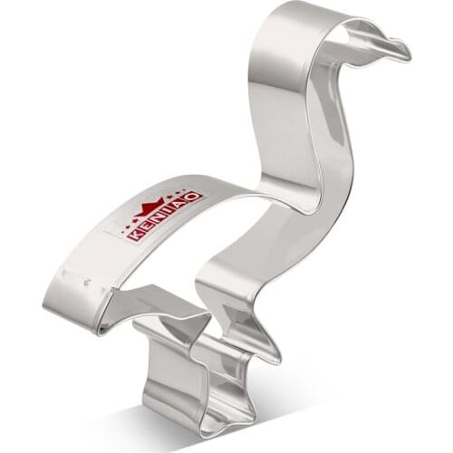 KENIAO Tropical Flamingo Cookie Cutter for Summer - 9.5 x 11.6 cm - Fondant/Biscuit/Bread Cutter for Kids - Stainless Steel