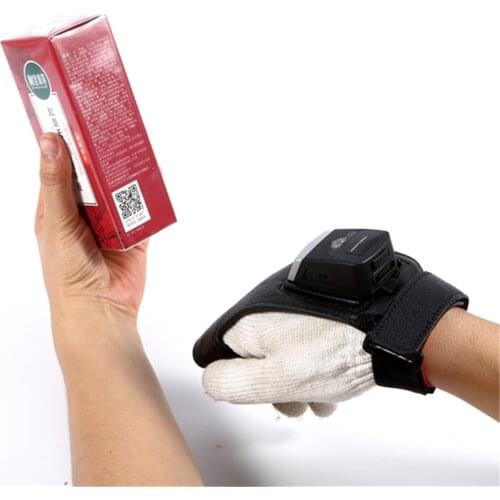 GS02 1D/2D IP65 Portable Wireless Finger Scanner Trigger QR Code Wearable Barcode Reader