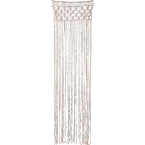 New 62*203cm Tassel Tapestry Hand-woven Tapestry Cotton Rope Curtains Wedding Curtains Decorative Curtains Bohemian Tapestry