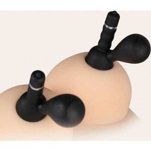 Sucking Nipple Massager Breast Toys Stimulation Manual Adult Sex Play Blowjob Porn Sex Toys Couple Flirt Sex Toys Black