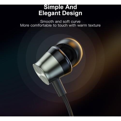 3.5mm In-Ear Wired Earphones KUULAA Headphones With Control Sport Speaker Metallic Stereo Gaming Woof Headset For IPhone Samsung