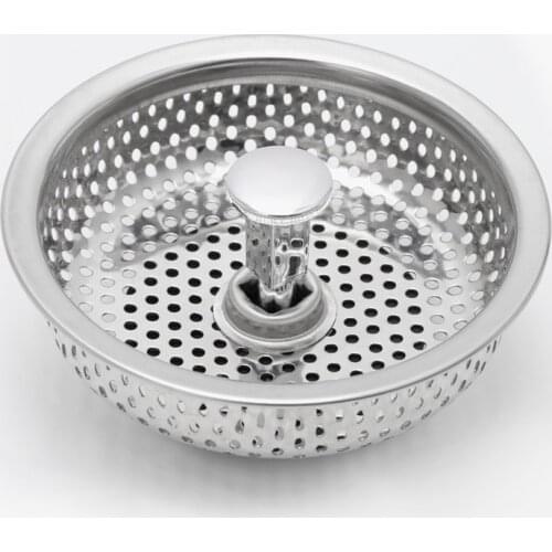 Mesh Kitchen Stainless Steel Sink Strainer Disposer Plug Drain Stopper Filter #Sep.07