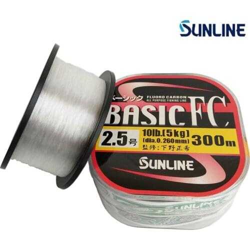 SUNLINE Basic FC 300/225 Meters 2-20LB Fluorocarbon or Carbon Fiber Leader Line By Japanese Fishing Line