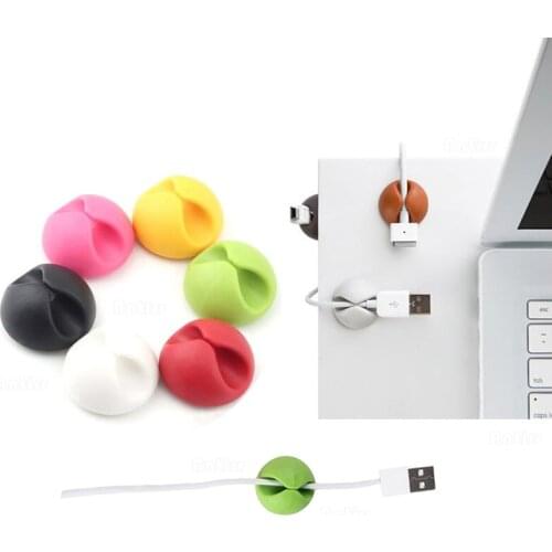 Cable Winder Organizer Cable Clip Desk Tidy Organiser Wire Cord USB Charger Cord Holder Organizer Holder Secure Table