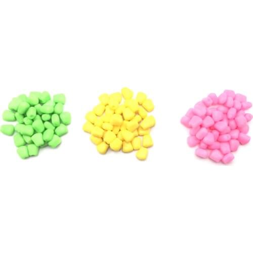100Pcs/pack Carp Fishing Corn Floating Soft Plastic Lure Carp Bait Silicone Bait Artificial rubber Bait