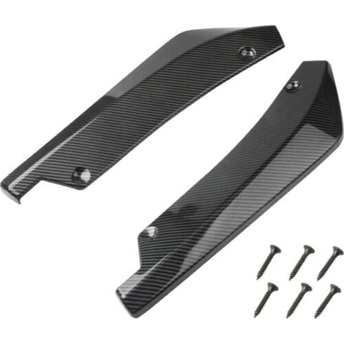 2Pcs Car Rear Bumper Lip Diffuser Splitter Spoiler Scratch Protector for Ford Focus Fusion Escort Kuga Ecosport Fiesta Falcon