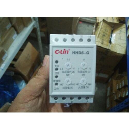 Brand new original authentic C-Lin HHD5-G phase failure and overvoltage and undervoltage protector AC380V