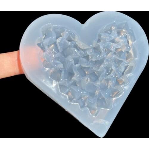 Diamond Love Epoxy Resin Mold Crystal Stone Ornaments Silicone Mould DIY Crafts Soap Jewelry Home Decoration Casting Tool