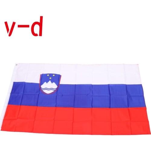 Free shipping xvggdg NEW Slovenia Flag 3ft x 5ft Hanging Slovenia Flag Polyester standard Flag Banner