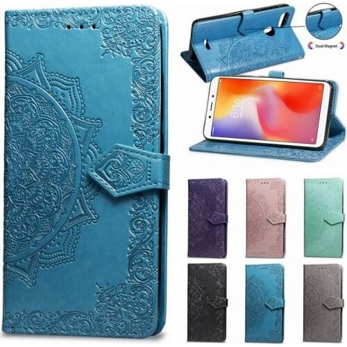 2021 Redmi 9 10X Case for Xiaomi Redmi Note 5 5A 6 6A 7 8 9 8T 9T Pro 10 Lite 10X CC9 Case Flip Leather 3D Mandala Flower Phone
