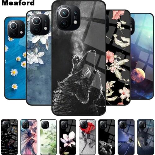 Tempered Glass Case For Xiaomi Mi 11 10T Pro 5G Mi10t lite Full Cover for Xiaomi mi Note 10 Lite 10 Pro 11 Shockproof Back Coque