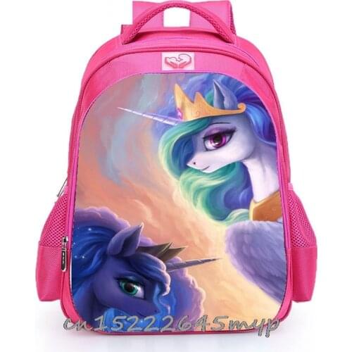 Mochila bag My Little Baby girl pony Childrens School Cute Bag plecak 3d Bag Print Cute Anime kids Backpack Primary