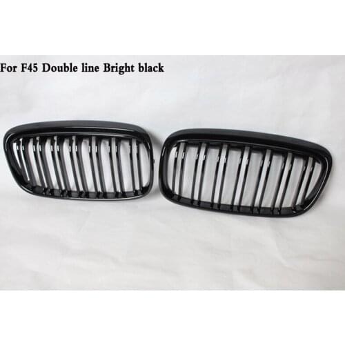 Two line Colour Bright black Grille Fit For BMW 2-Series GT F45