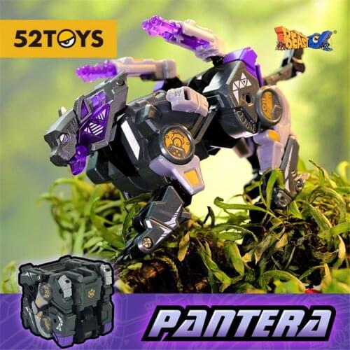 BeastBox Deformation Robots Transformation Animal Toy Cube Model Pantera Panther Black Leopard Action Figure Jugetes For Gifts