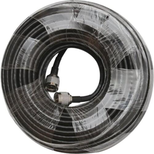 30 meters RG6 Low Loss Coaxial Cable 50ohm N Male to N Male Connector Communication Coax Cable For Mobile Phone Signal Booster