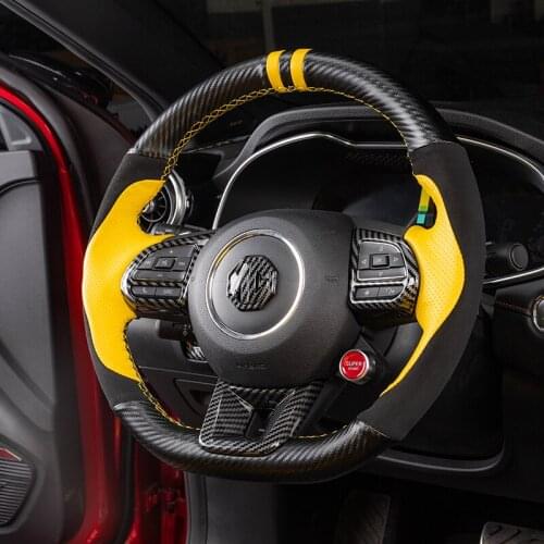 For MG5/MG6 DIY interior leather steering wheel cover car accessories