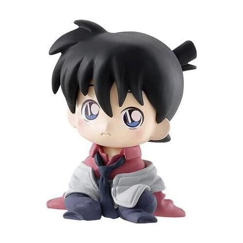 Cartoon Gashapon Blind Box Q Toys Cute Small Conan Figure Anime Action Random Surprise PVC Model Birthday Gift Decor 6 Pcs/Set