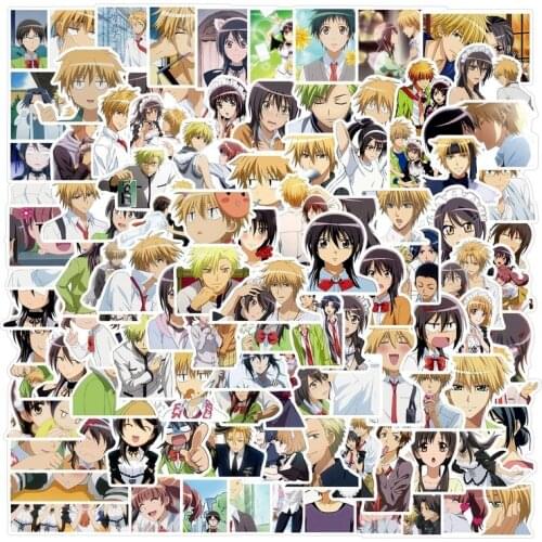 10/50/100pcs Cartoon Anime Maid Sama Stickers Luggage Laptop Skateboard Decoration Stickers Waterproof Sticker