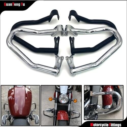 New Motorcycle Engine Anti-Collision Bar Bumper Protection Device is Suitable For Indian Boy Scout Bobber 2015-2021 Thick tube