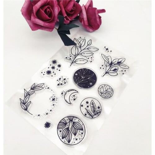 11*16CM Moon Transparent Clear Stamps / Silicone Seals Roller Stamp For DIY Scrapbooking Photo Album/Card Making