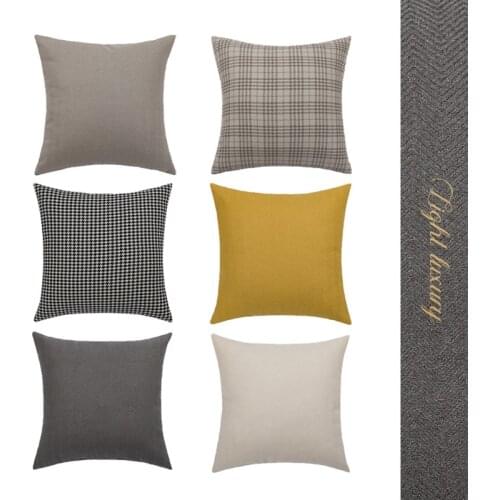 FSISLOVER Luxury Modern Simple Woolen Cushion Cover High Quality Home Deco Pillow Cases Home Sofa and Office Pillowcase