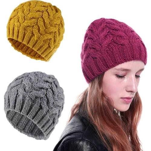 2020 New Winter Hat for Women Beanie Hat Men Lady Knitted Winter Cap for Female Knitted Beanie Hat Warm Winter Skullies Cap