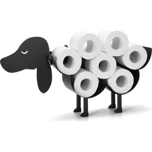 Toilet Paper Roll Holder Bathroom Kitchen Accessories Tissue Storage Stand Rack Cast Iron Roll Storage Kitchen Decoration