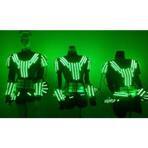 LED illuminated/ glowing women/lady robot costumes/ light suits/clothes dance accessories dance dress jumpsuits