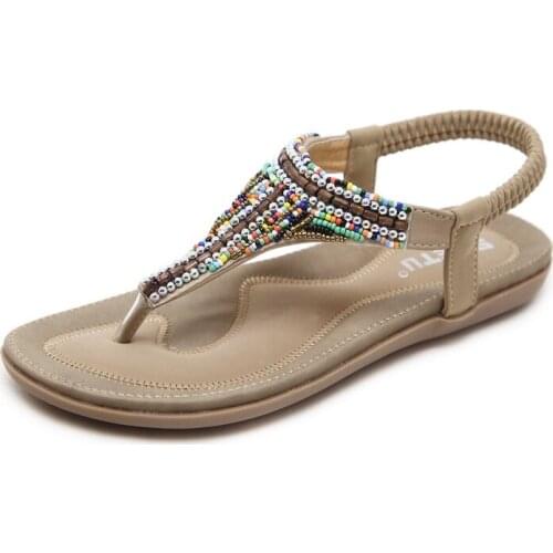 ZZPOHE 2017 summer shoes women bohemia beach flip flops soft flat sandals woman casual comfortable plus size wedge sandals 35-42