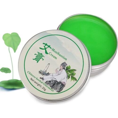 1piece Moxibustion Cream Chinese Herbal Ointment Anti Mosquito Bite Homehold Traditional Acupuncture Anti-motion Sickness