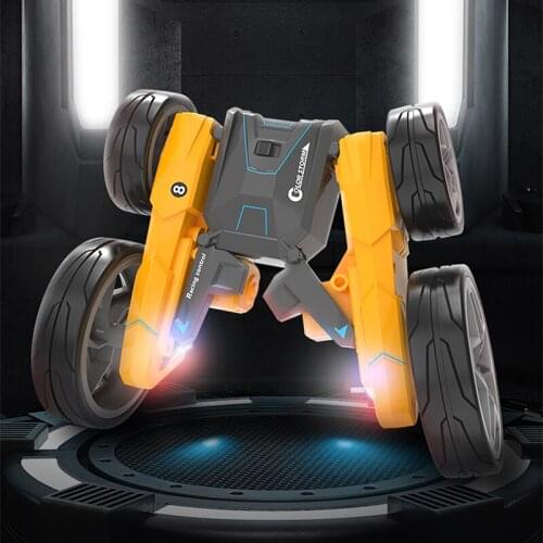 2.4G H835 RC Stunt Car With LED Light Double-sided Off-road Drift Racing 3D Flip Deformation Buggy Rolling Vehicle Toys for boys