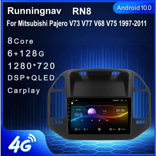 4G LTE Android 10.1 For Mitsubishi Pajero V73 V77 V68 V75 1997-2011 Car Radio Multimedia Video Player Navigation GPS RDS no dvd