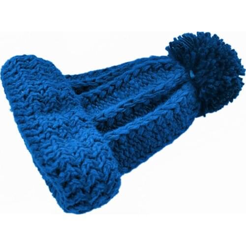 BomHCS Solid Color Womens Fashion Winter Warm Beanie 100% Handmade Knitted Hat Cap