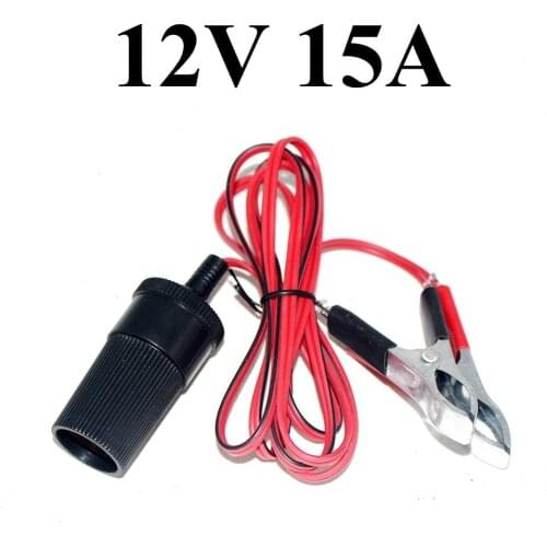 DC 12V Alligator Clips Crocodile Wire Male/female Tool For Car Cigarette Lighter Pump Connector Accessories Battery Conversion