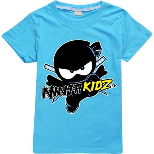 Ninja Kidz B Kids Clothes Cotton Short-sleeved T-shirts Children Sweatshirt Cartoon SPY Ninjas Teenager Tops Boys Girls Clothing