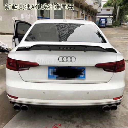 For Audi A4 B9 R Style2017 -2019Car Decoration High Quality Carbon Fiber Rear Roof Spoiler Wing Trunk Lip Boot Cover Car Styling