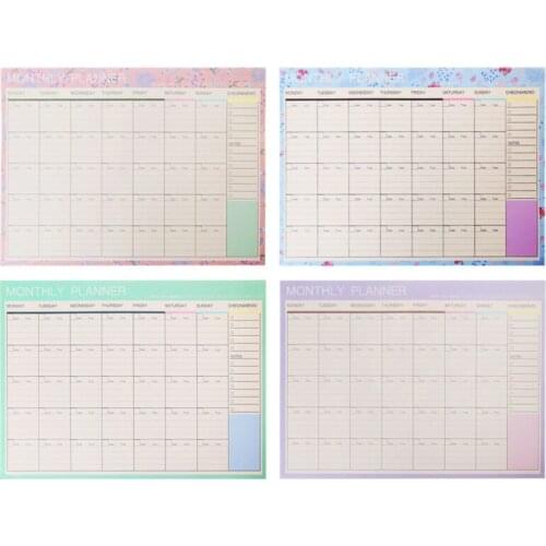 Monthly Paper Pad 20 Sheets DIY Planner Desk Agenda Gift School Office Supplies