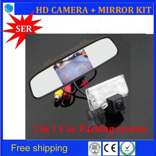 HD 4.3" Color Tft Car Rear View Mirror + Ccd Camera for Nissan Almera 2013/TEANA TIIDA/ 06-15 Sylphy Altima/departure D50 T70