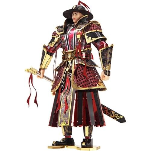 The Imperial Guards Of Ming Dynasty P090-RKG Piececool 3D laser cutting Jigsaw puzzle DIY Metal model Nano Puzzle Toys for audlt