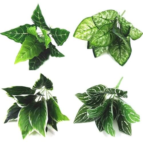 Fake plants green ivy rattan garland Artificial willow vine begonia leaves simulation wedding Garden home decorative flowers