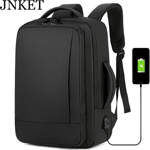 JNKET New Men Laptop Backpack Business Travel Durable Water Resistant College School Notebook Large Capacity Bag
