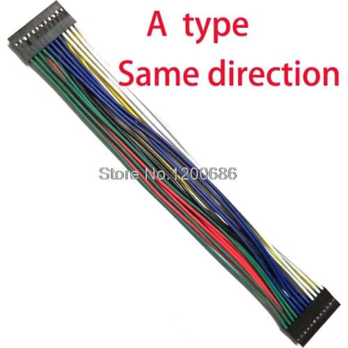 1007 2X12P 24AWG Pure copper cable male to female to female electronic jumper DuPont 2.54mm wire cable 24 pin pitch 2.54mm