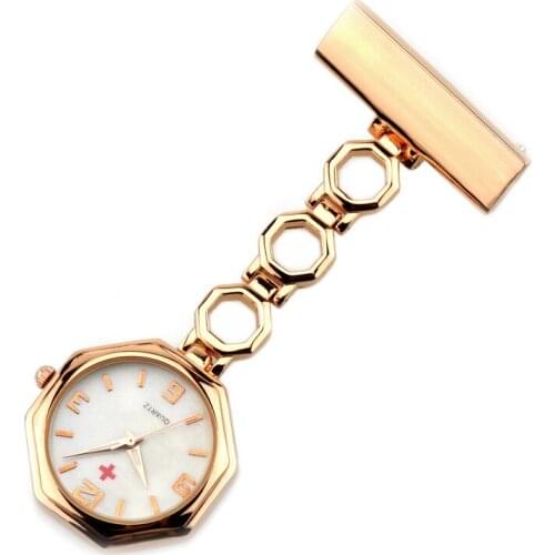 Pocket Quartz Watch Doctor Pendant Red Cross Brooch Nurses Watch Fob Hanging Medical Pocket Watch Relogio Women' Watch Clock