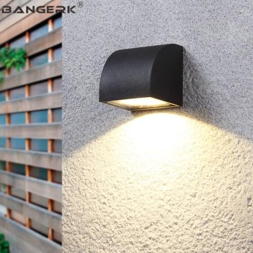 Creative Waterproof Wall Lamps Outdoor LED Porch Lights Antirust Modern Wall Sconce Lamp Garden Courtyard Aluminum Lighting