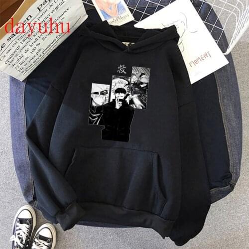 Kawaii Japanese Anime Jujutsu Kaisen Hoodies Men Funny Cartoon Yuji Itadori Graphic Hoodie Harajuku Sweatshirts Male Manga 90s
